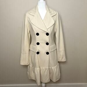 Esprit Double Breasted Wool Car Coat